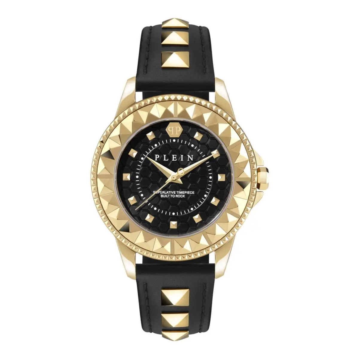 Philipp Plein Womens Gold 38mm Strap Fashion Watch