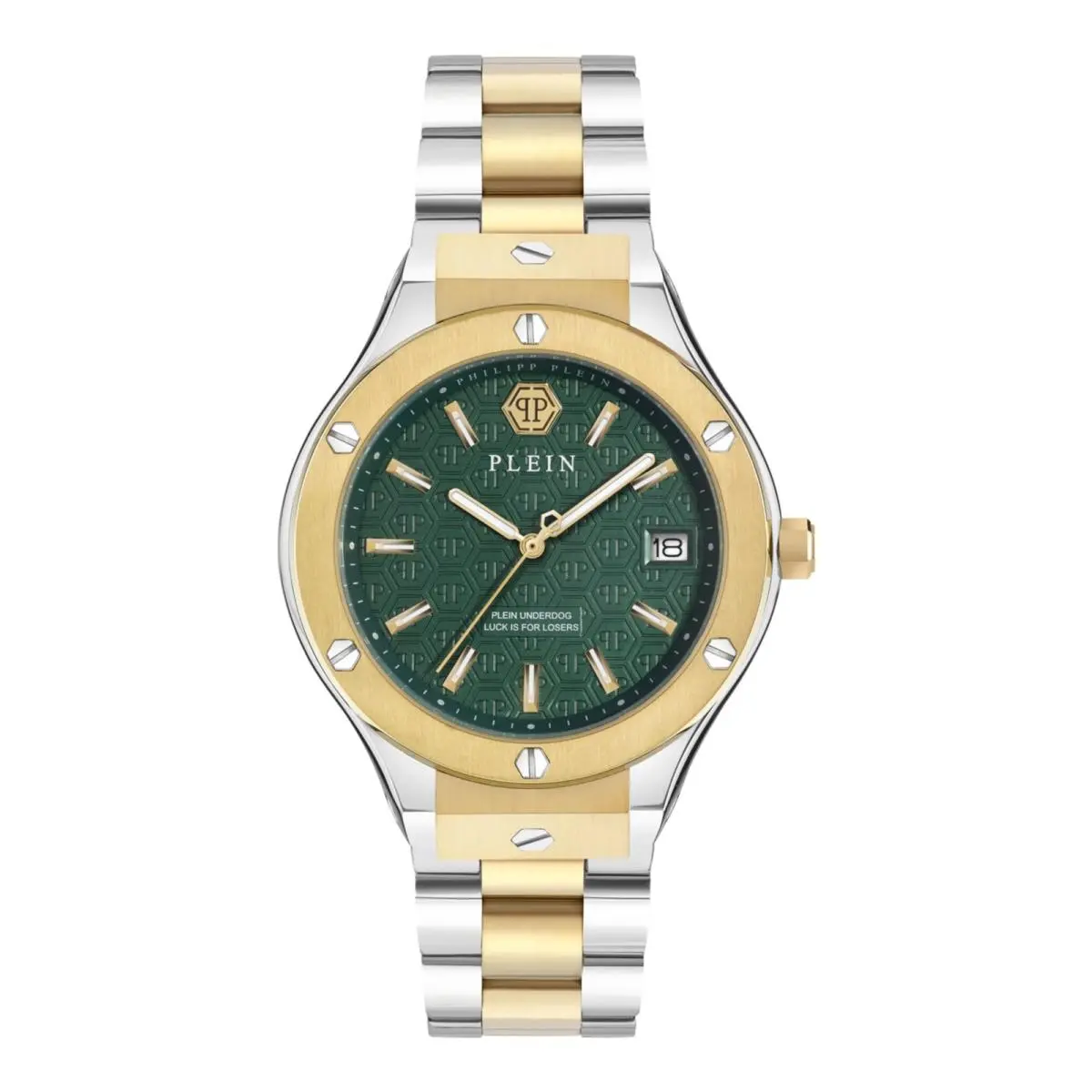 Philipp Plein Mens Two Tone 44mm Bracelet Fashion Watch