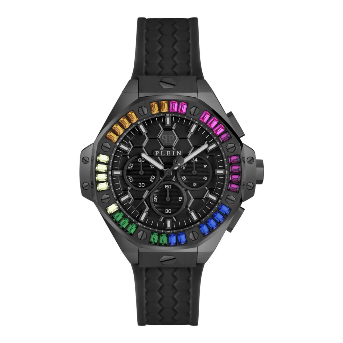 Philipp Plein Womens Black 42mm Strap Fashion Watch