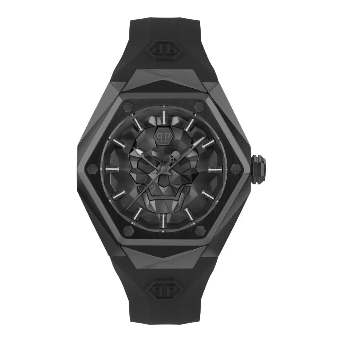 Philipp Plein Mens Black 45mm Strap Fashion Watch