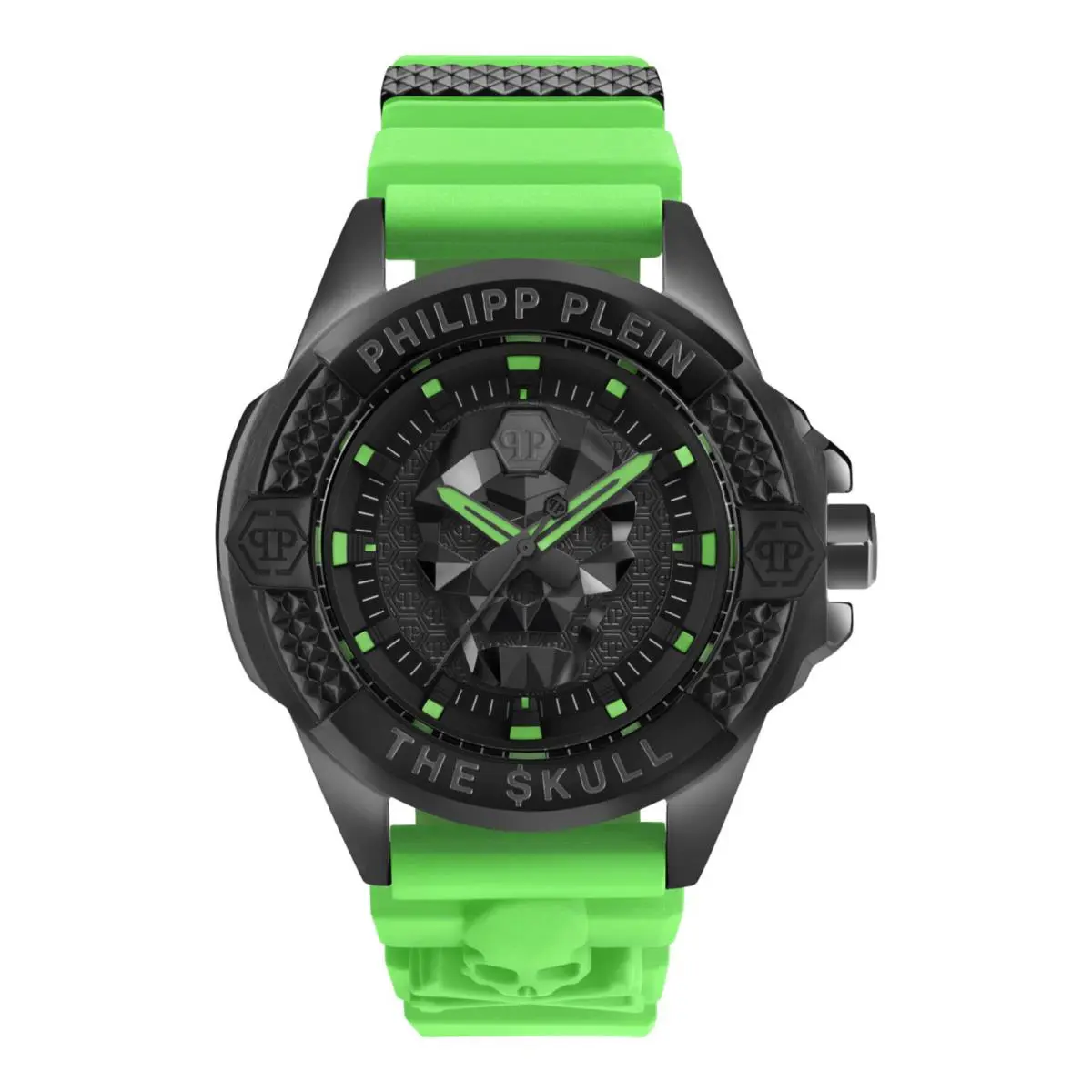 Philipp Plein Mens Black 44mm Strap Fashion Watch