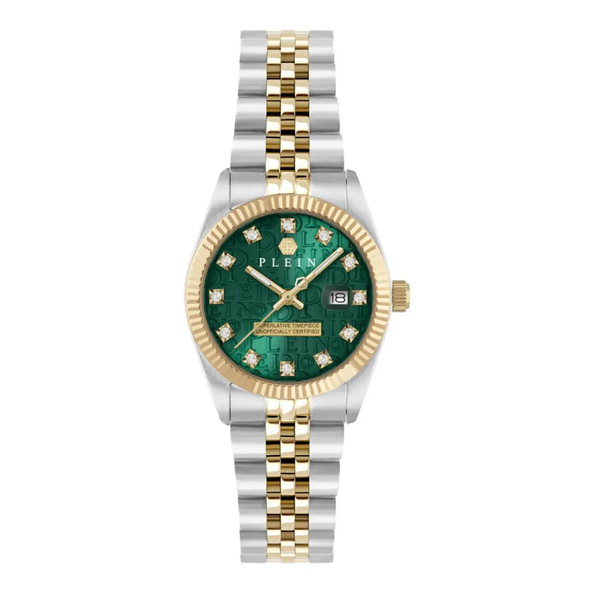 Womens Two Tone 28mm Bracelet Fashion Watch by Philipp Plein