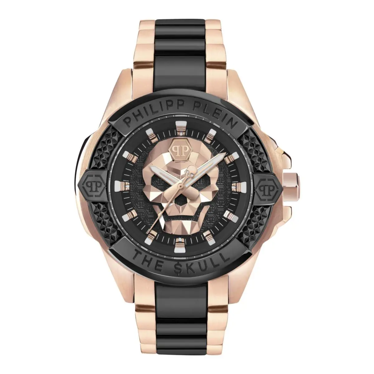 Philipp Plein Mens Two Tone 44mm Bracelet Fashion Watch