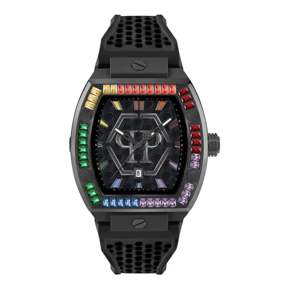Philipp Plein Mens Black 44mm Strap Fashion Watch