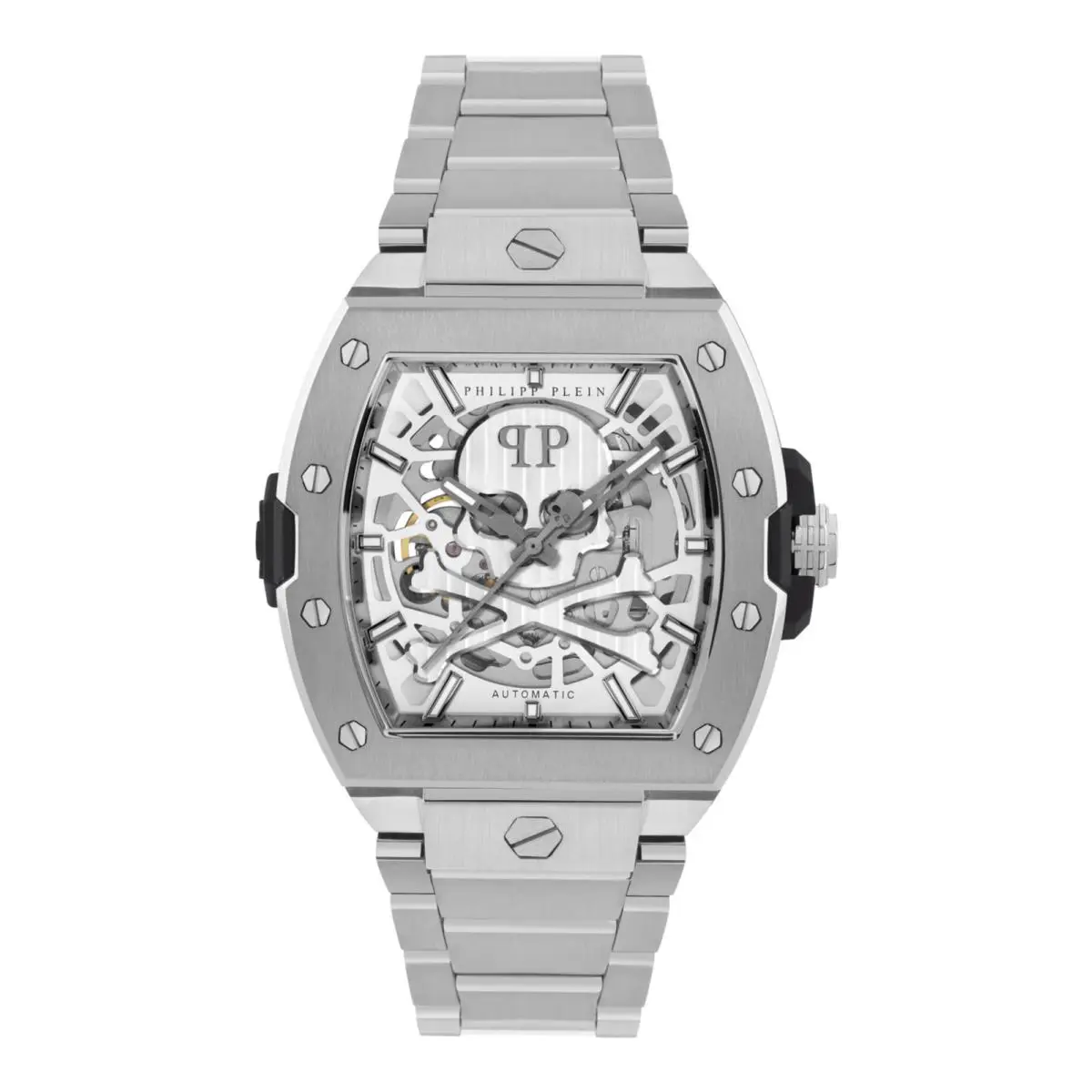 Philipp Plein Mens Stainless Steel 44mm Bracelet Fashion Watch