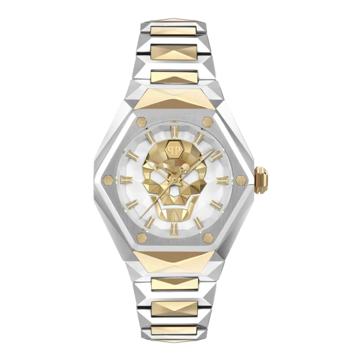 Philipp Plein Womens Two Tone 40mm Bracelet Fashion Watch