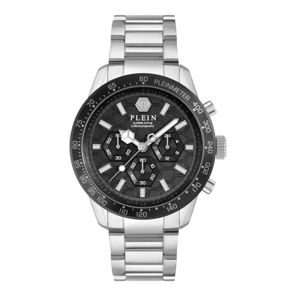 Philipp Plein Mens Stainless Steel 44mm Bracelet Fashion Watch