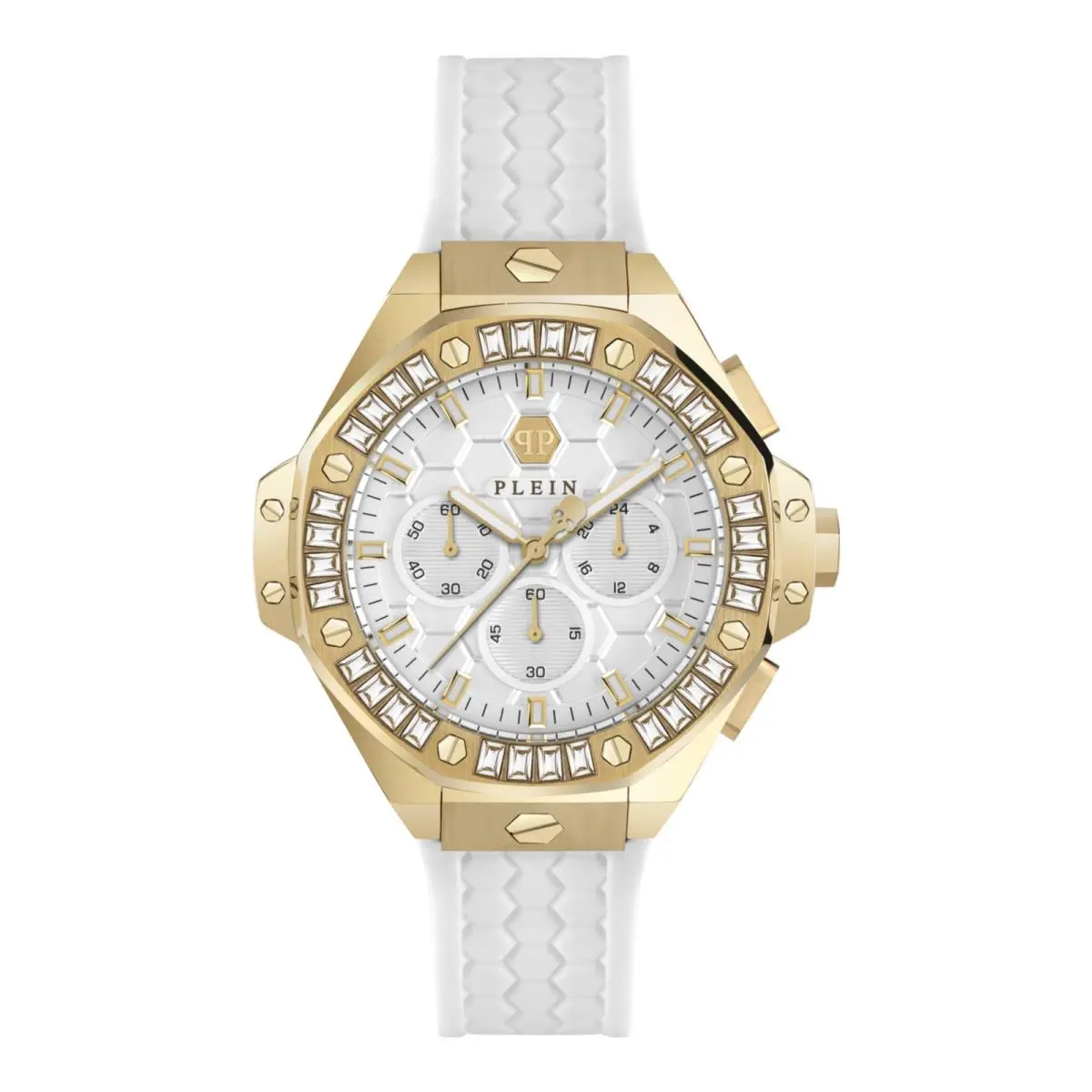 Philipp Plein Womens Gold 42mm Strap Fashion Watch