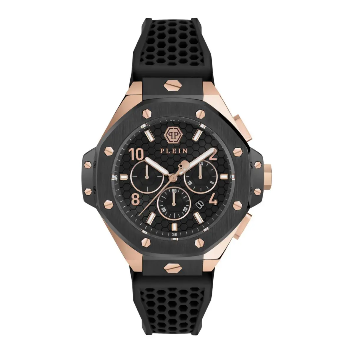 Philipp Plein Mens Two Tone 46mm Strap Fashion Watch