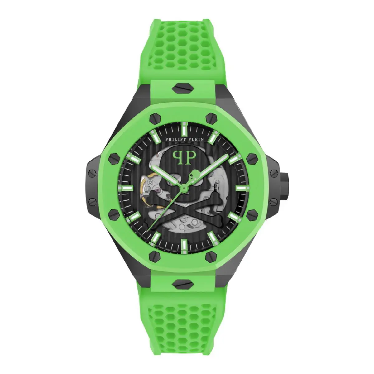 Philipp Plein Mens Black 46mm Strap Fashion Watch