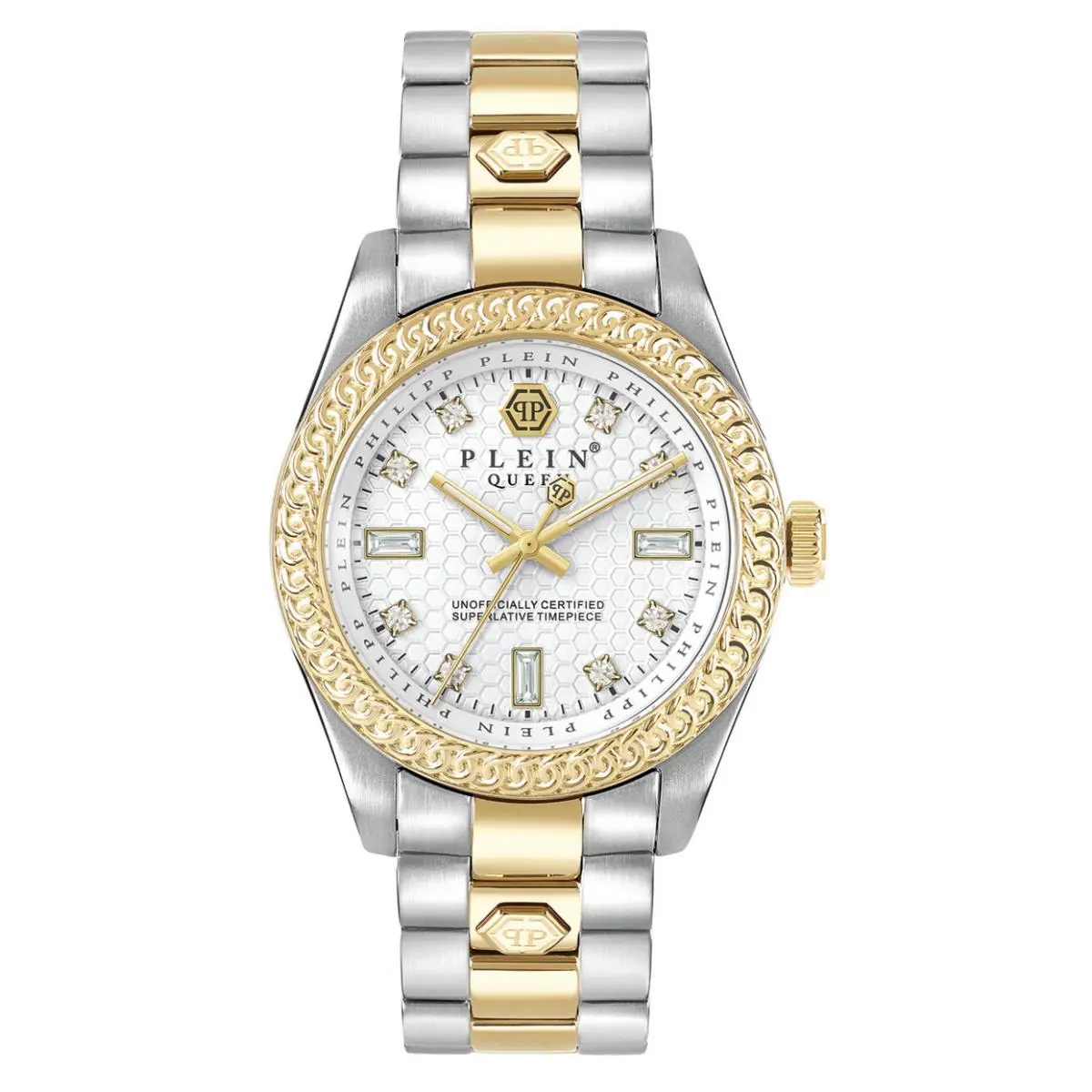 Philipp Plein Dual Tone Silver Dial Date Indicator PWDAA0521 Women`s Watch