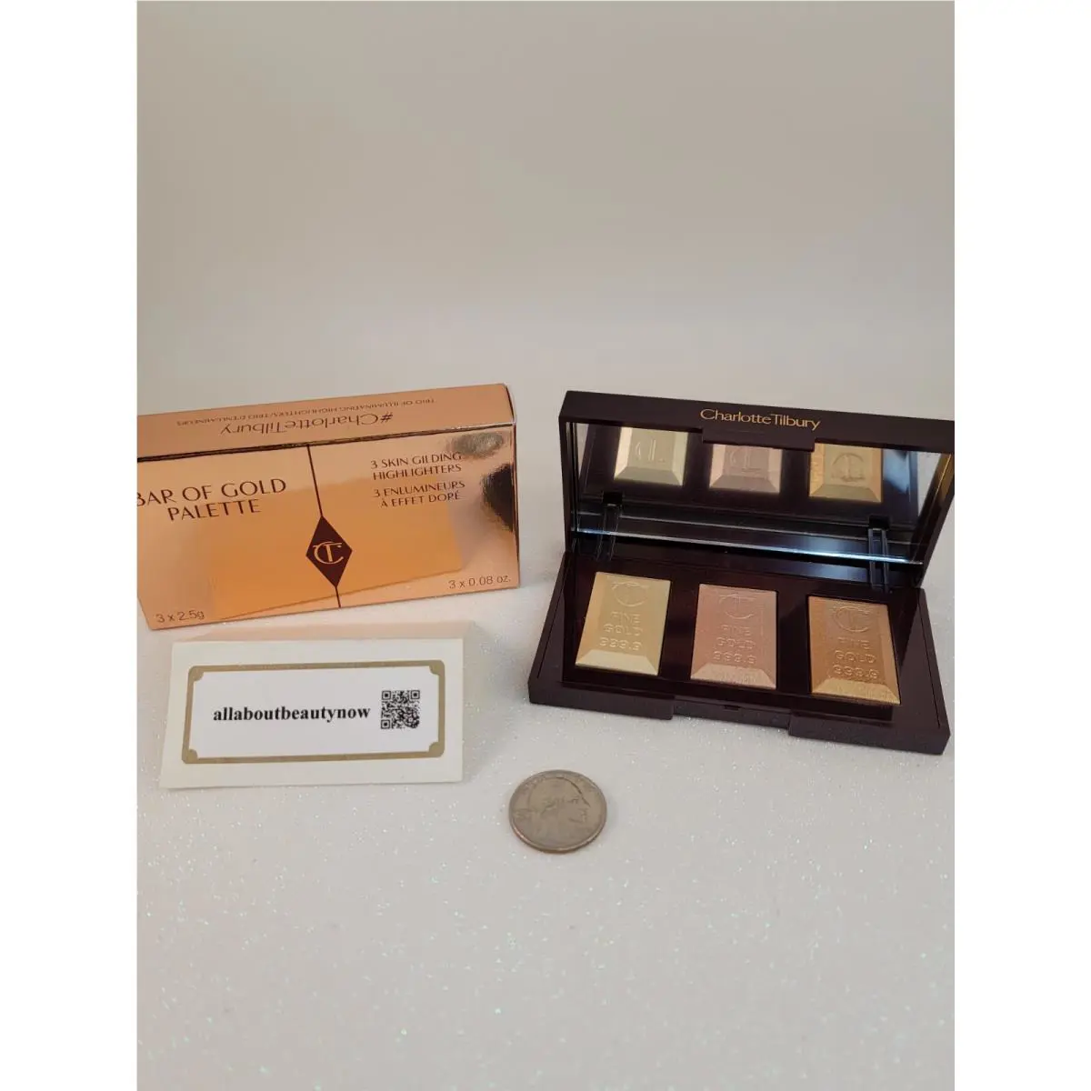 Charlotte Tilbury Bar Of Gold Highlighter Trio Palette Limited Edition