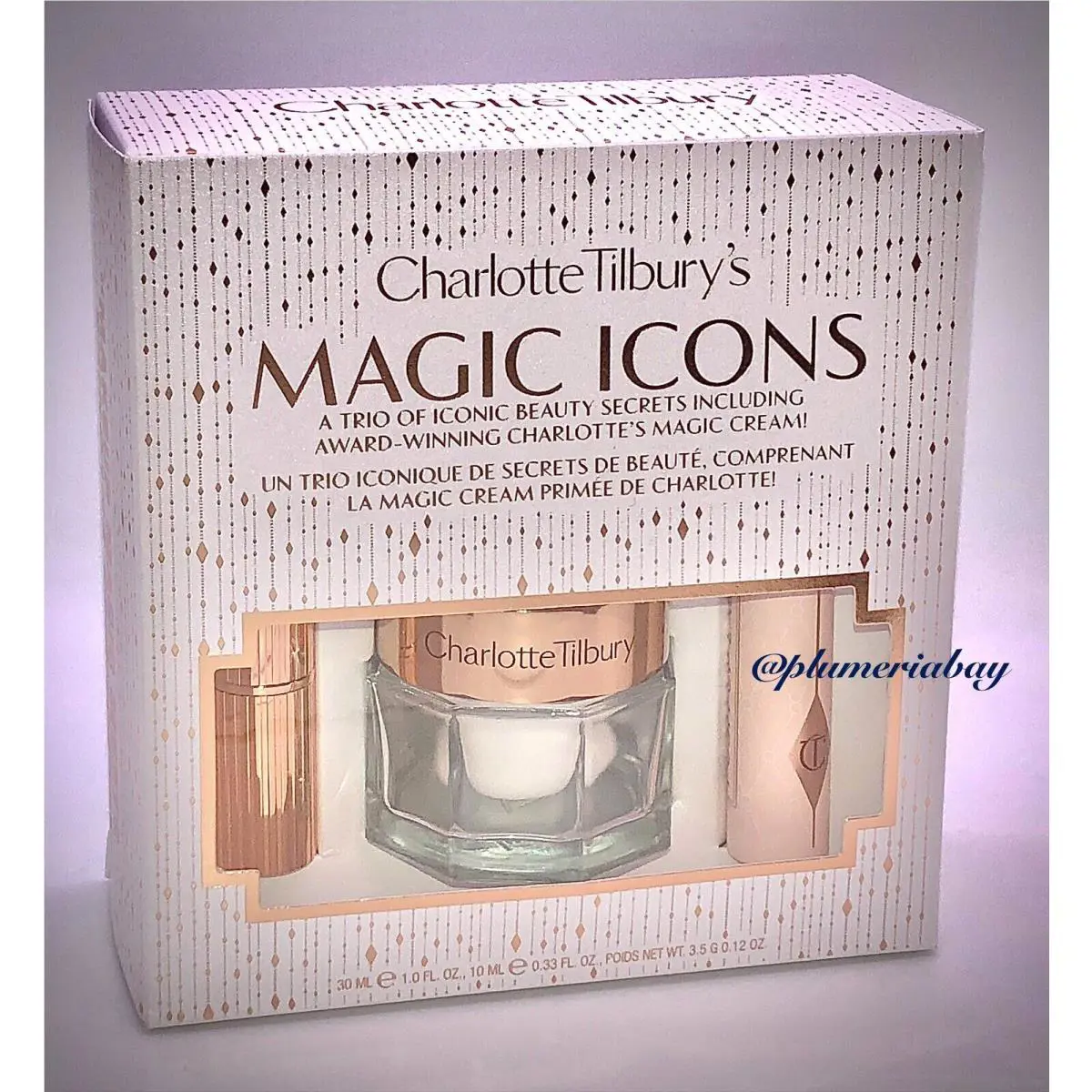 Charlotte Tilbury Magic Cream+pillow Talk Lipstick+push Up Lashes Mascara Icons