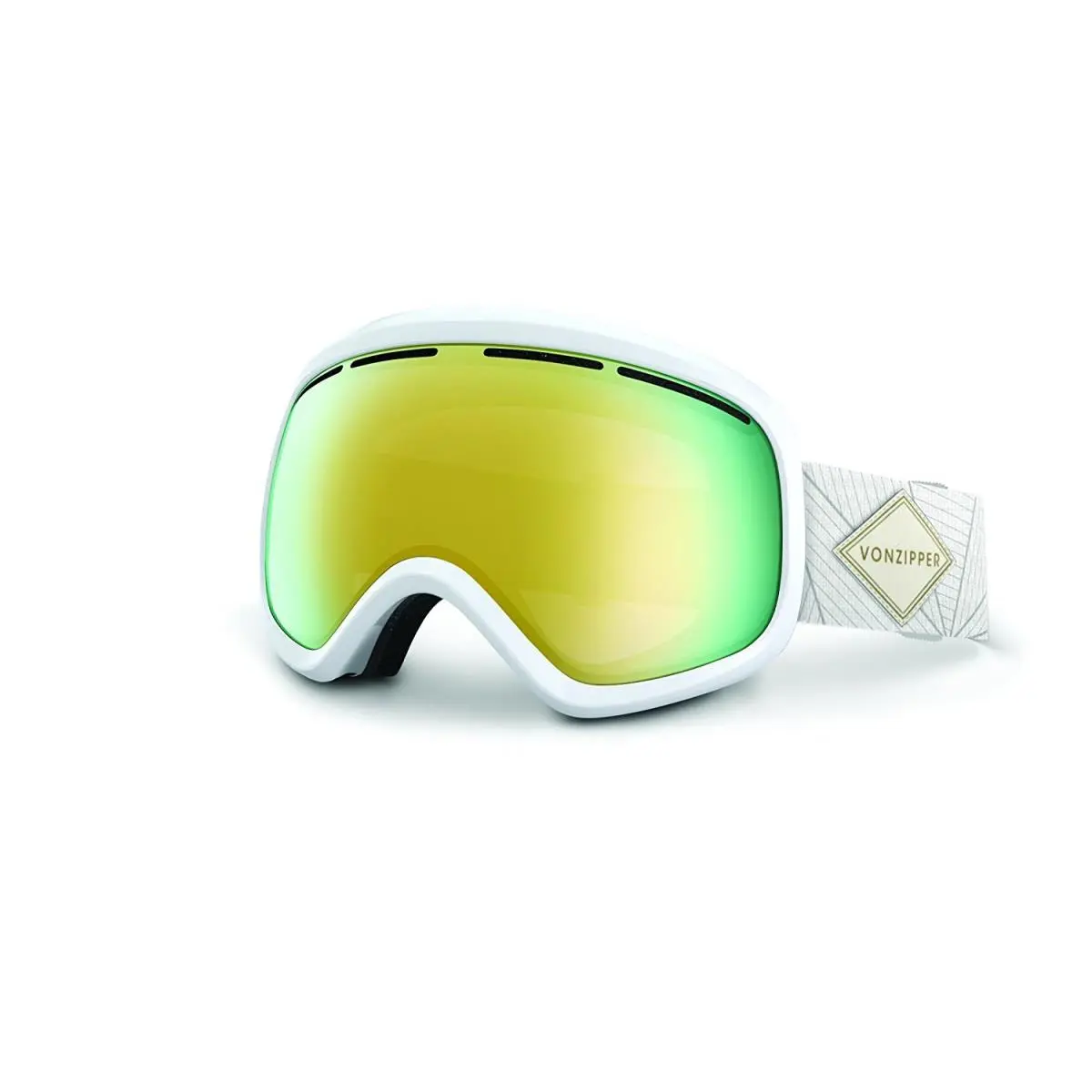 Vonzipper Skylab Adult Ski / Snow / Board Goggles Many Colors White Gloss/Gold Chrome by VonZipper
