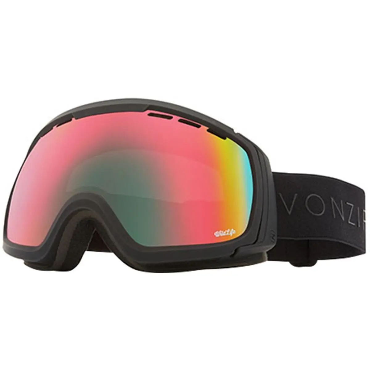 Vonzipper Feenom Nls Snowmobile Black Satin/wildlife Chrome OS Goggles