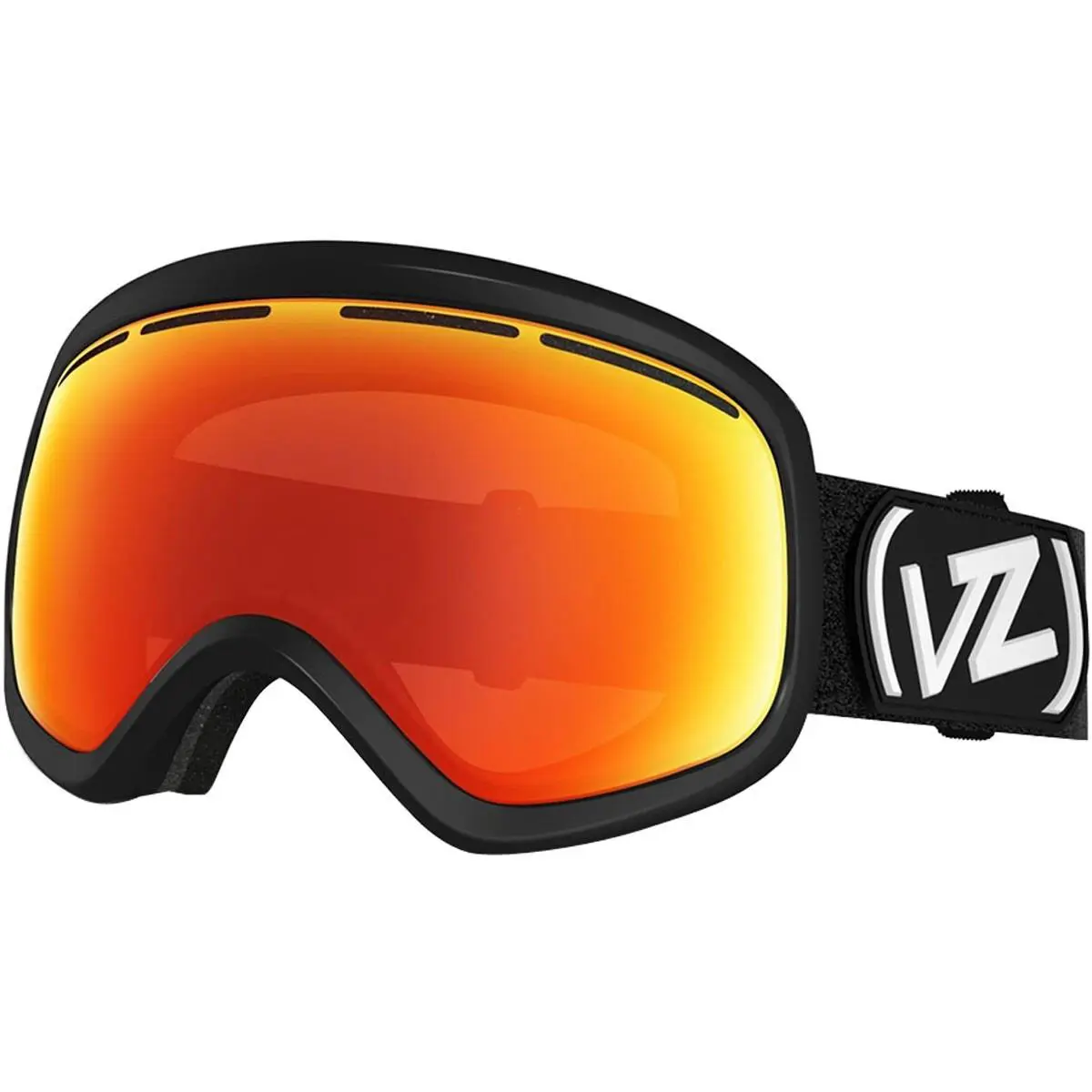 Vonzipper Skylab Snowmobile Black Satin/fire Chrome OS Goggles