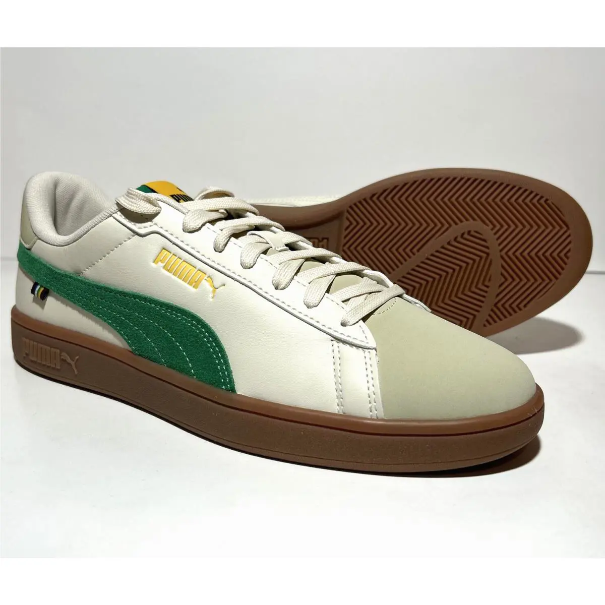 Puma shoes - Basics - Basics - White - Alpine Snow/Archive Green/Yellow Sizzle 4