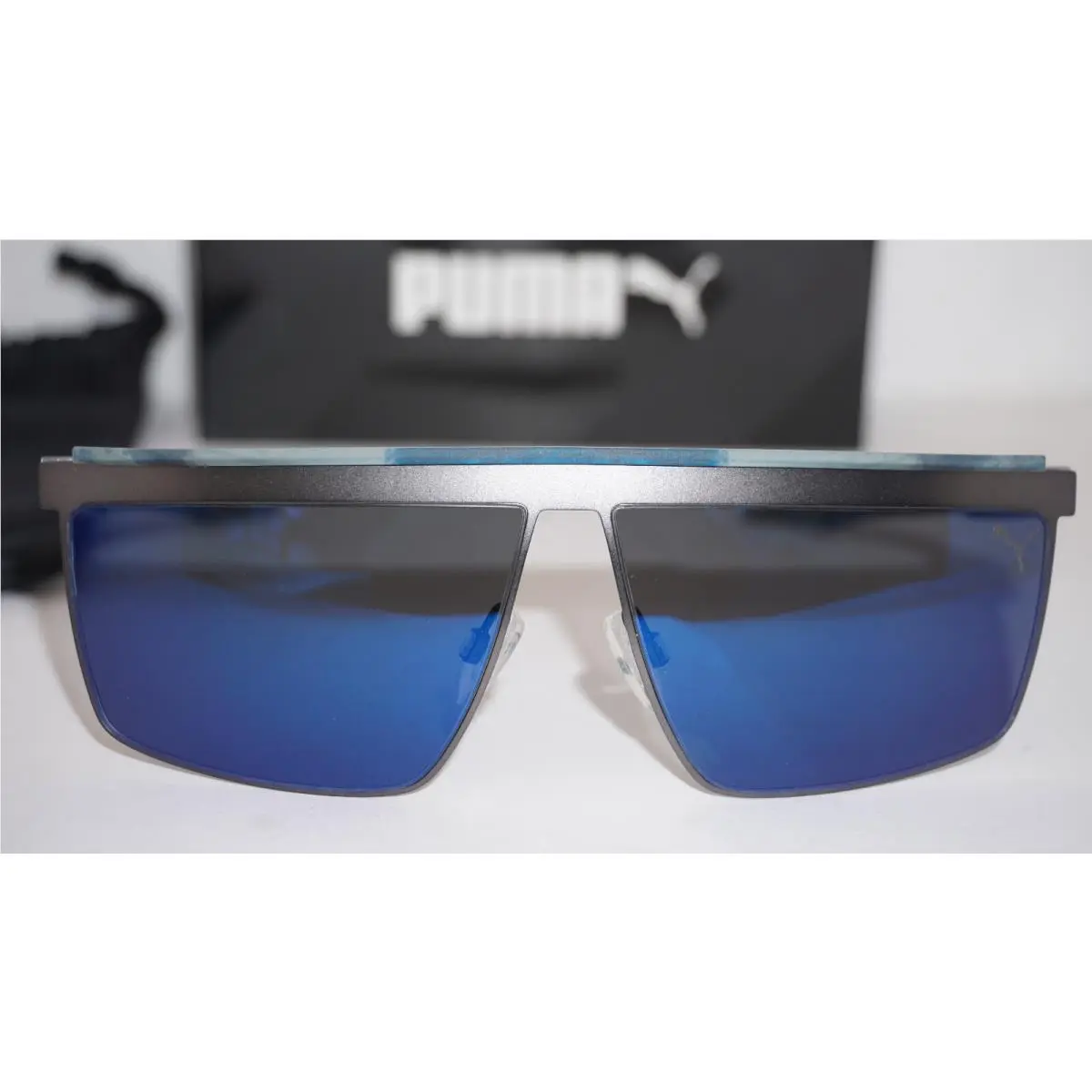 Sunglasses Blade 3D Grey Blue Blue PU0313S 002 63 11 150 by Puma