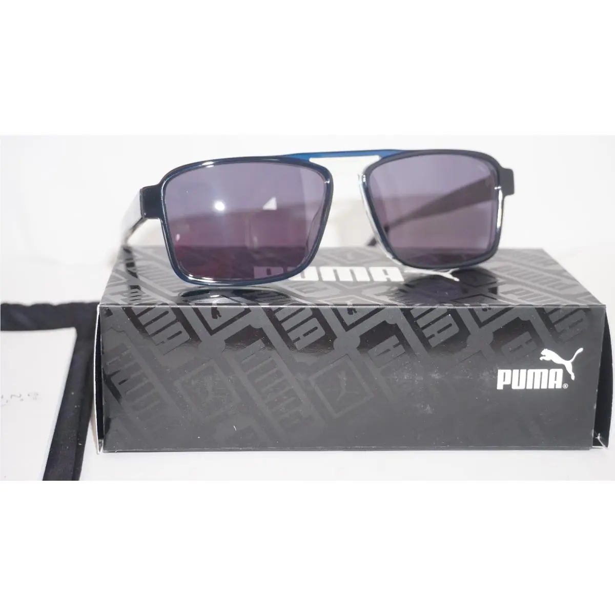 Sunglasses Grey Blue Smoke Flex Your Look PU0251S 002 56 15 145 by Puma