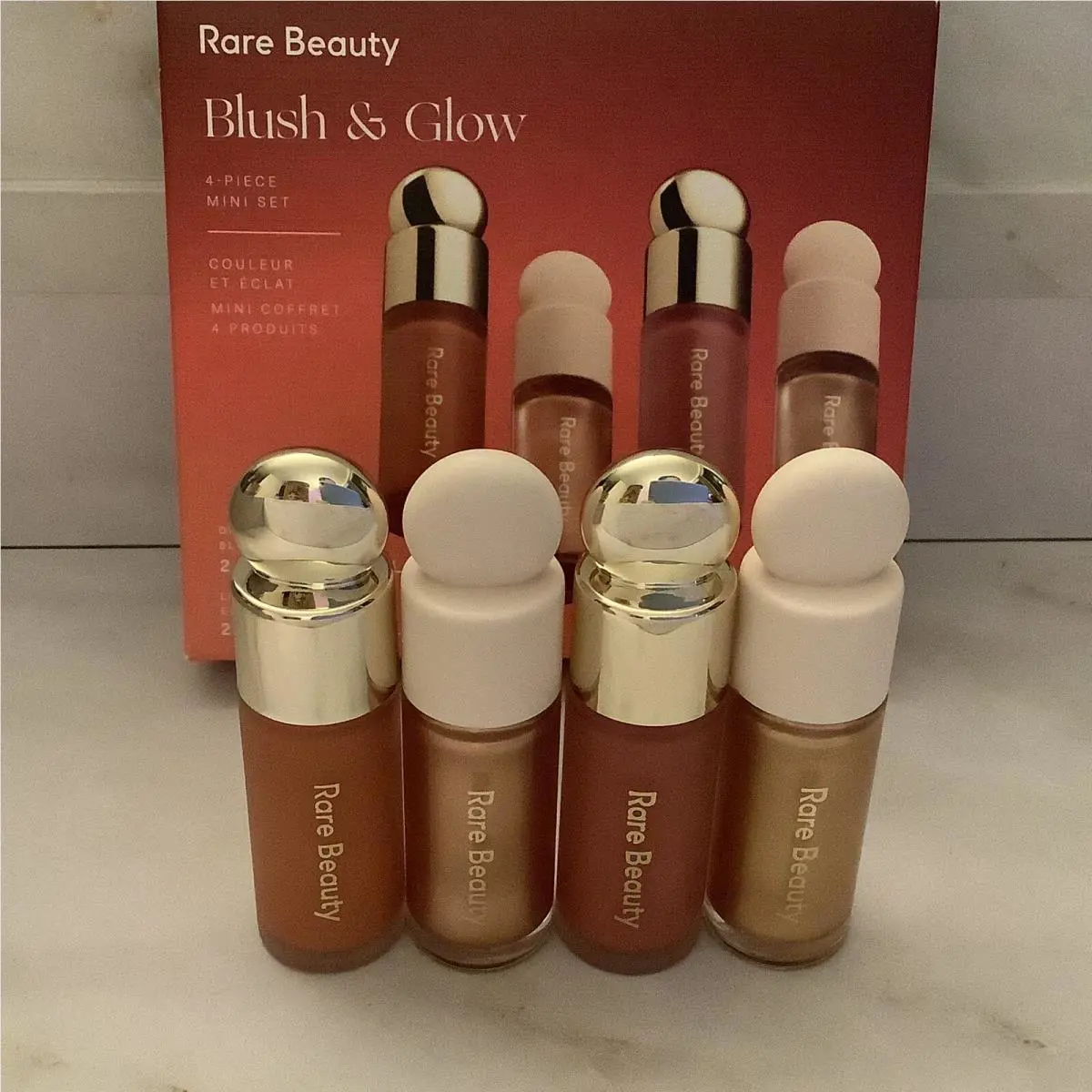 Beauty Blush and Glow Mini 4 Pc Blush Highlighter Set