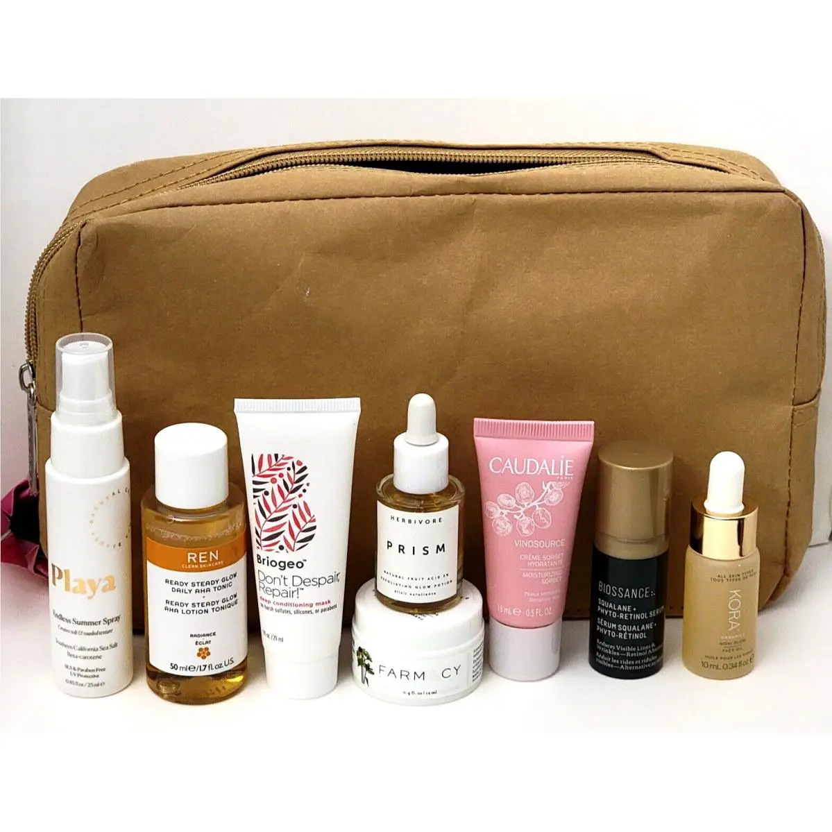 Sephora Favorites Clean Skin Hair 8 pc Set with Pouch