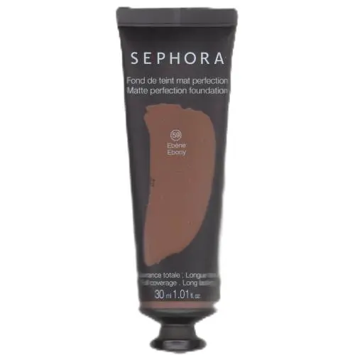 #59 Ebony 15pc Collection Matte Perfection Liquid Foundation 59 Ebony by Sephora