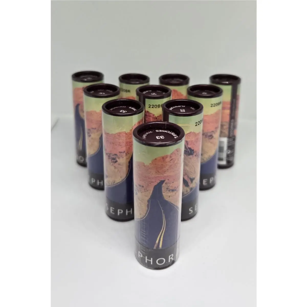 10x Sephora Collection Lipstories Wanderlust 33 Matte Dark Burgundy Lipstick