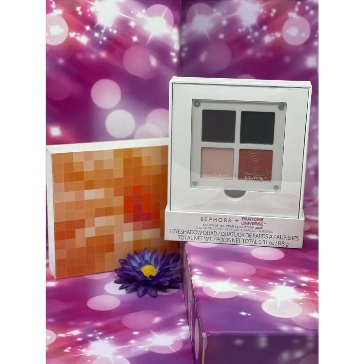 Sephora + Pantone Universe Color Of The Year Eye Shadow Quad Tangerine Tango