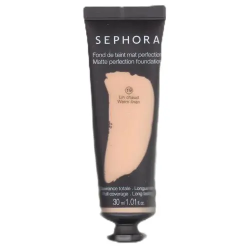 #19 Warm Linen 15pc Collection Matte Perfection Foundation Full Coverage 19 Warm Linen by Sephora