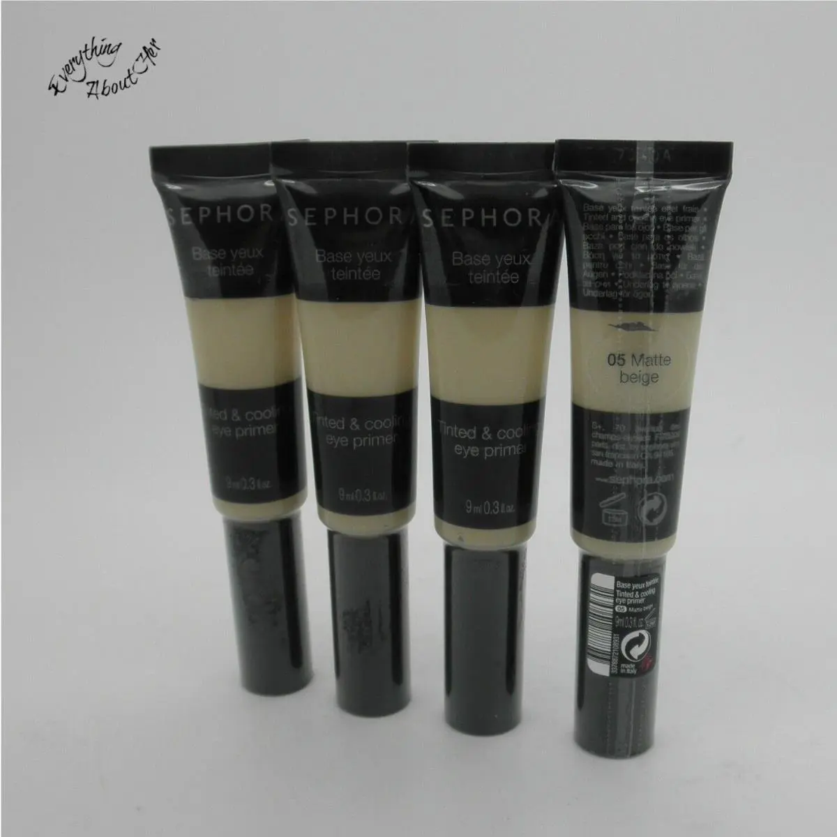 Sephora Tinted Cooling Eye Primer 05 Matte Beige - Lot of 4