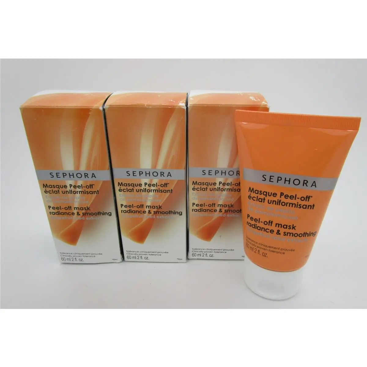 Sephora Peel-off Mask Radiance Smoothing 2 oz - Lot of 3
