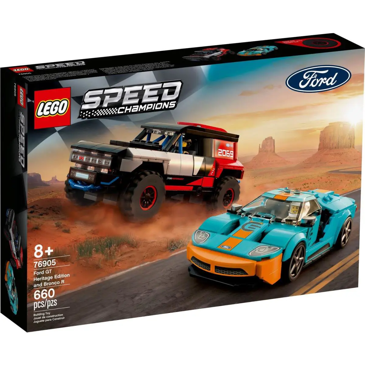 Lego 76905 Speed Champions Ford GT Heritage Edition and Bronco R Set