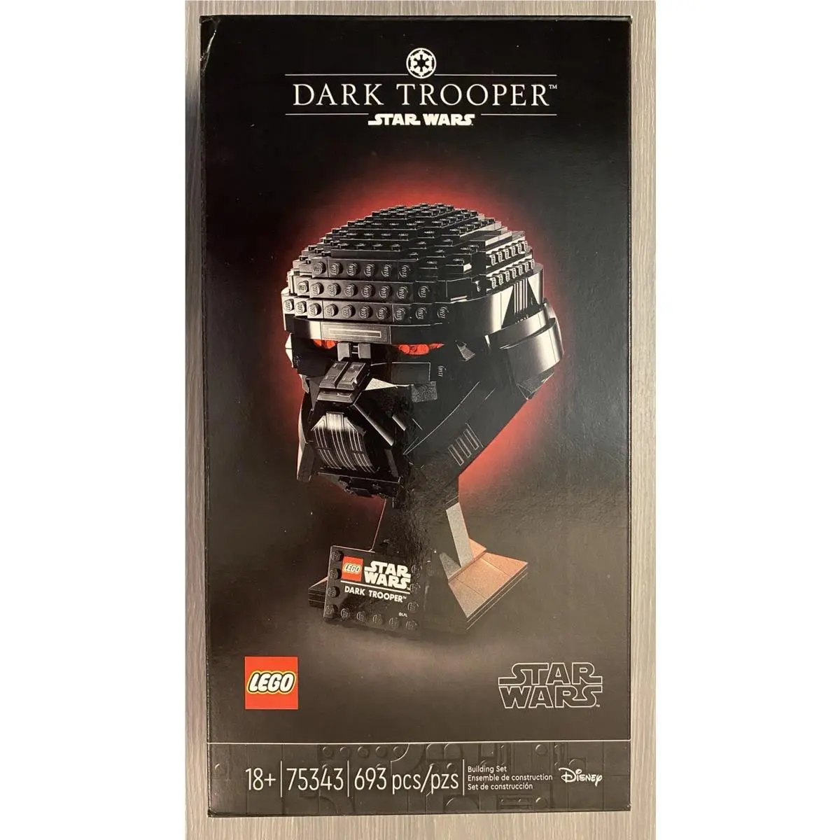 Lego Star Wars Dark Trooper Helmet Set 75343 Retired Limited