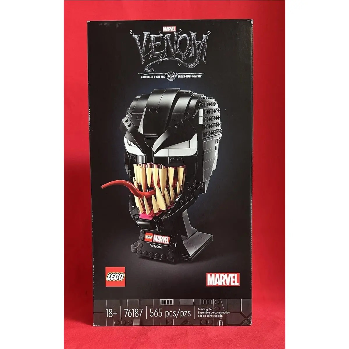 Lego Marvel - 76187 Venom Building Head Set - Retired _ 565 Pcs. NM
