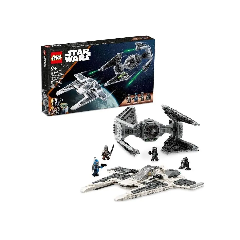 Lego Star Wars Mandalorian Fang Fighter Vs. Tie Interceptor 75348