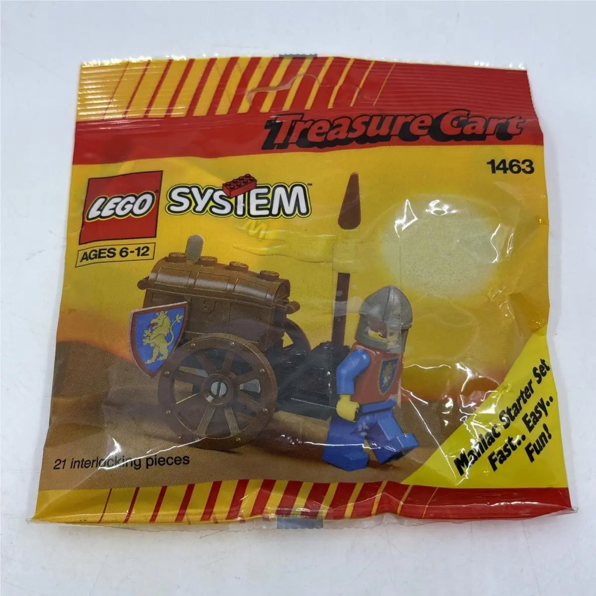 1992 Lego Castle Crusaders Treasure Cart Polybag Set 1463
