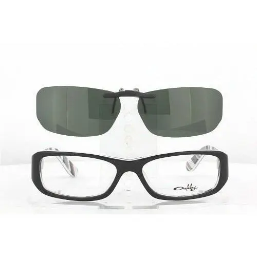 Custom Made For  BLACK_STRIPE-OX1037-50X15-F Polarized Clip-on Sunglasses by Oakley