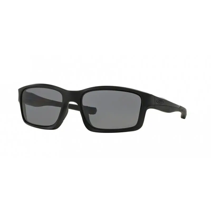 Oakley Men`s OO9247 Chainlink Rectangular Sunglasses Matte Black/grey Polarized - Frame: Black, Lens: Gray