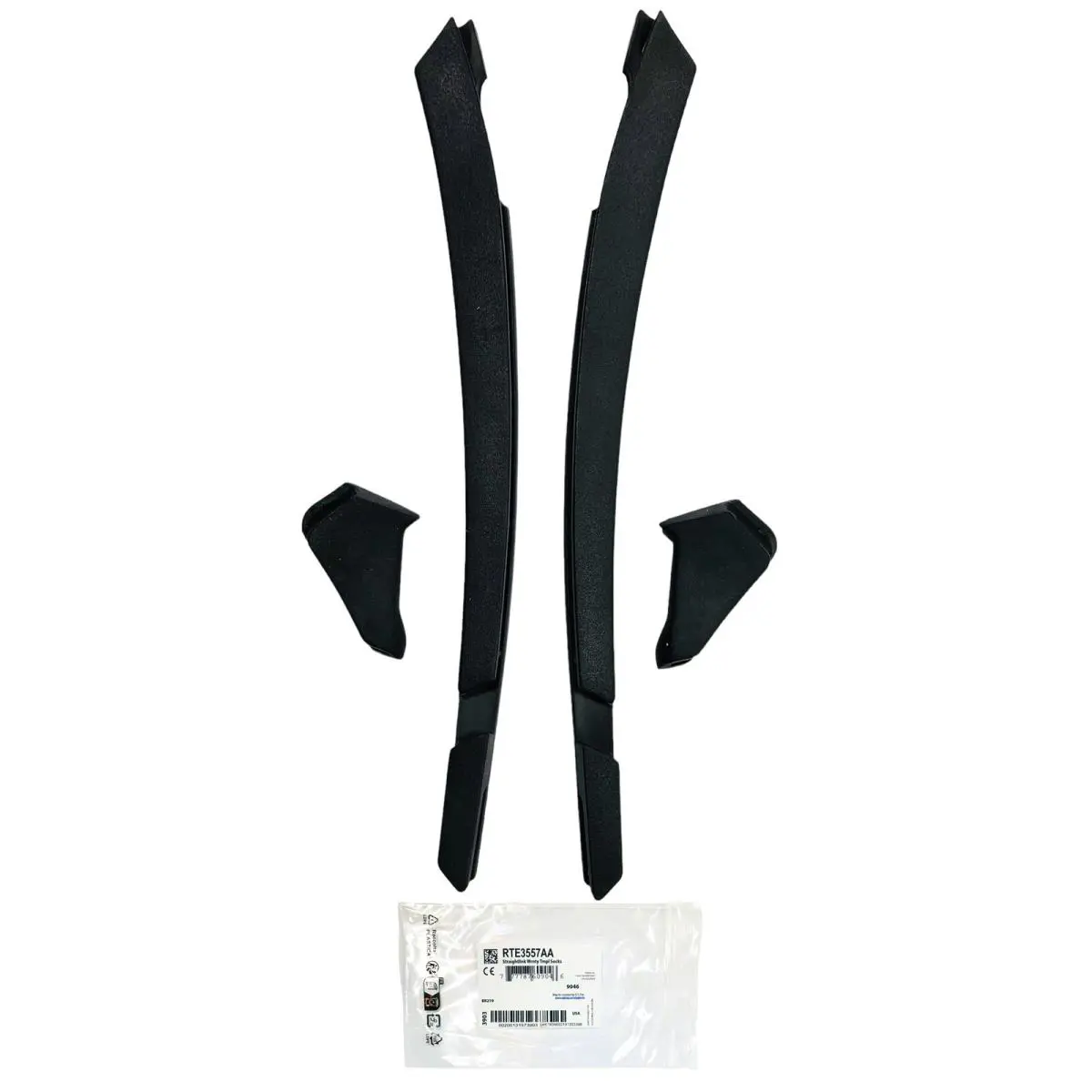 Straightlink OO9331 OO9336 Black Rubber Replacement Ear Socks Front by Oakley