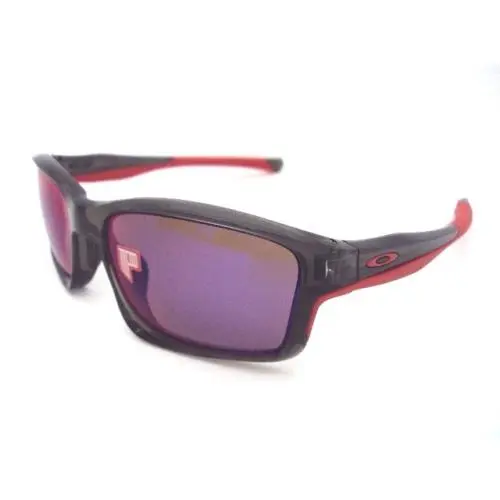 Oakley Chainlink Grey Smoke W/ 00RED Iridium Polarized 9247-10 Sunglasses - Frame: Red, Gray, Lens: Red