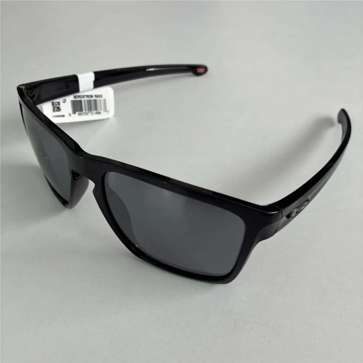 Oakley OO9341-05-57 18 140 Sliver Polished Black Square Lens Mens Sunglasses