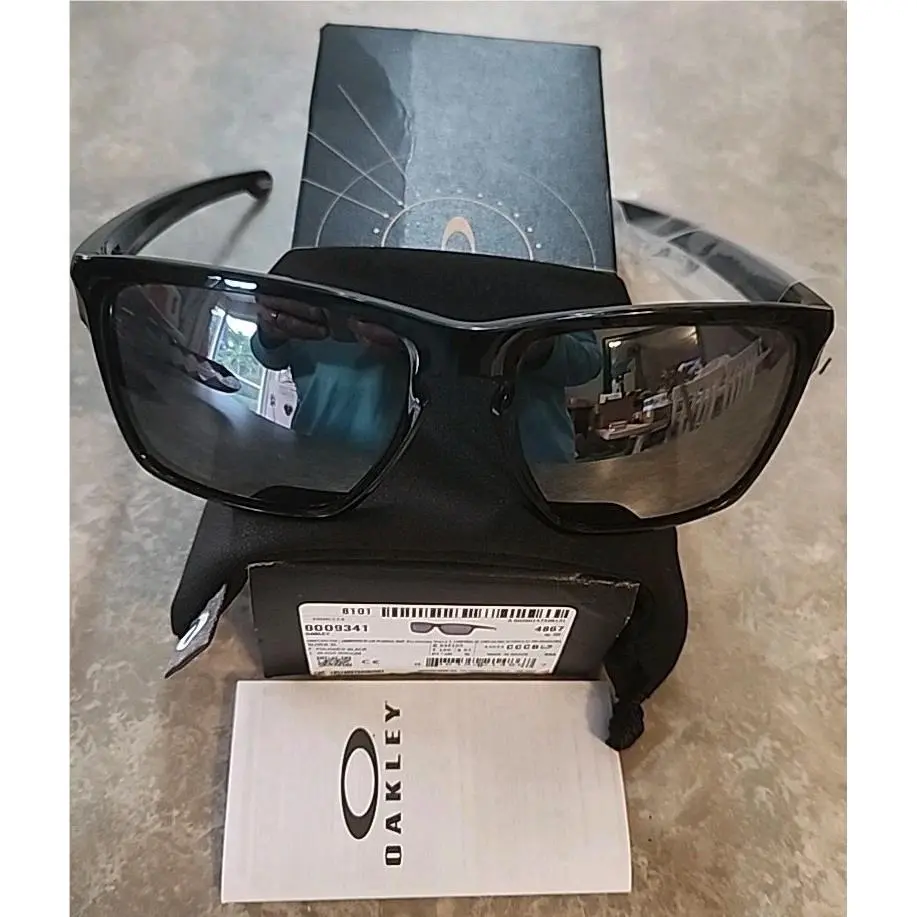Mens Sliver XL Sunglasses Polished Black Iridium o009341 4867 by Oakley