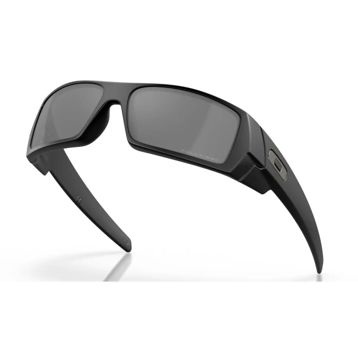 Oakley Gas Can Polarized Matte Black/black Iridium Gradient Sunglasses