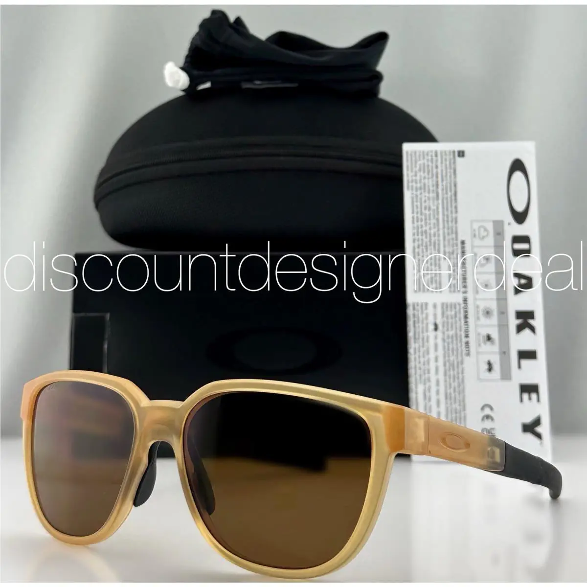 Actuator Square Sunglasses Matte Transparent Curry Brown OO9250-10 by Oakley