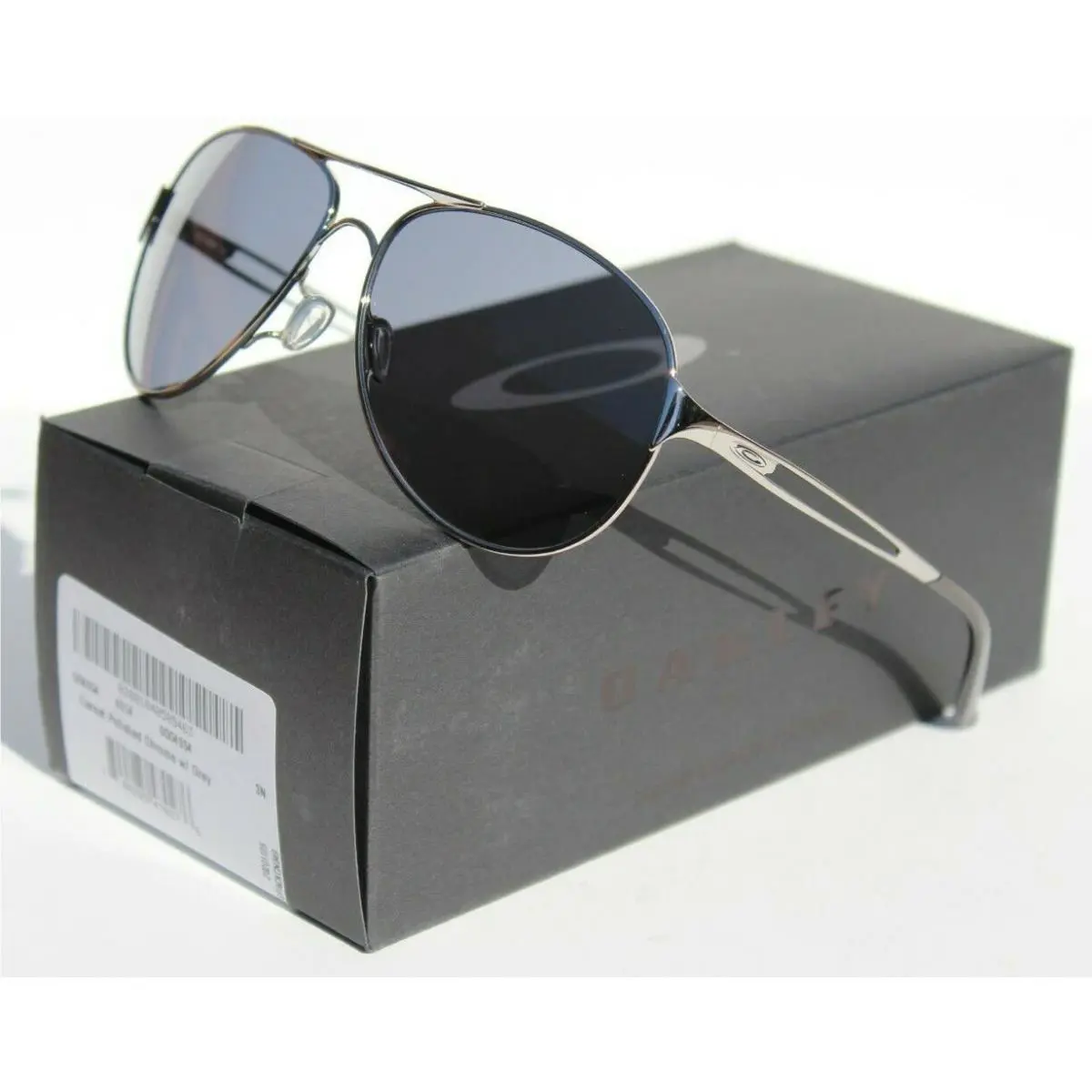 Oakley Caveat Sunglasses Womens Polished Chrome/grey OO4054-02 Aviator