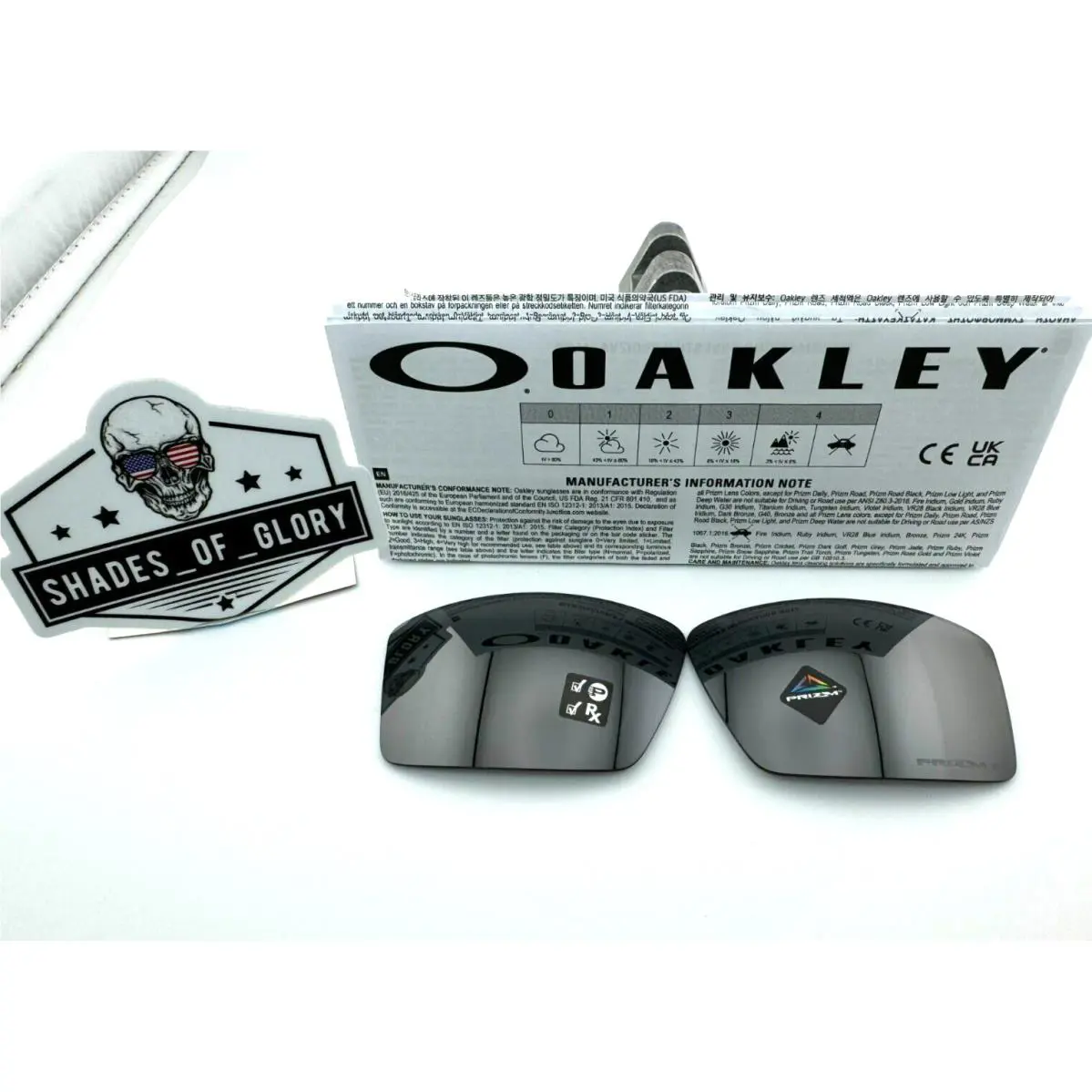 Cables Prizm Black Polarized Replacement Sunglasses Lenses OO9129 by Oakley