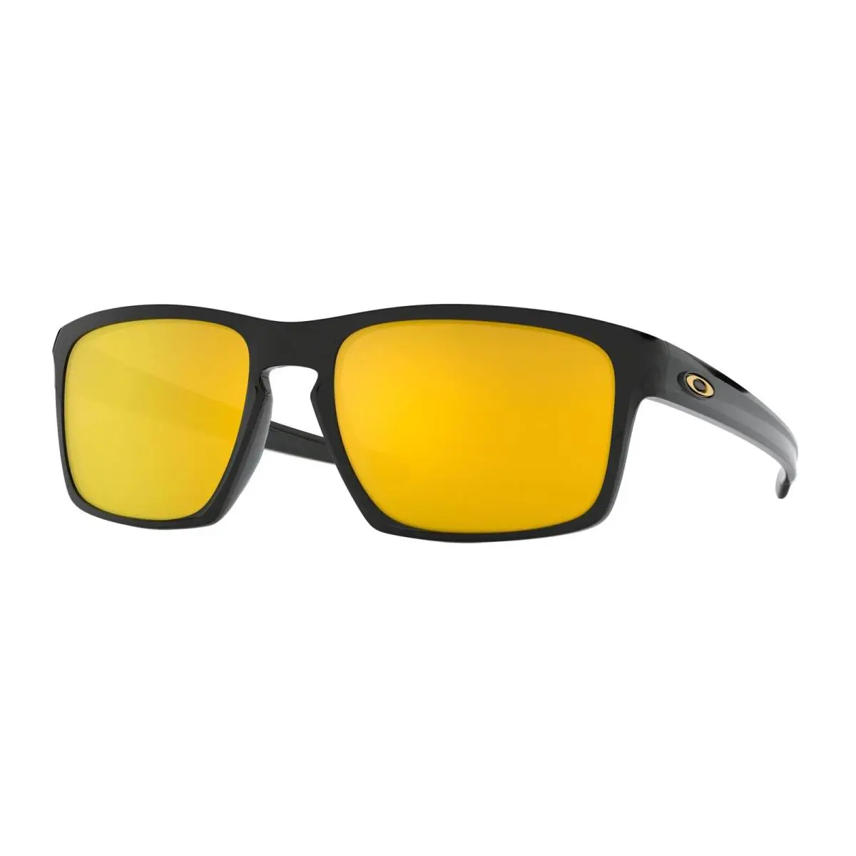 Oakley Sliver Sunglasses OO9262-05 Black Frame 24K Iridium Gold Mirror Lens 57mm