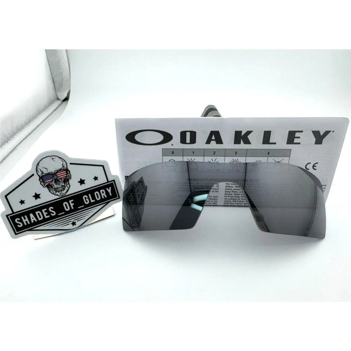 Oil Rig Black Iridium Polarized Replacement Sunglass Lens 9081 by Oakley