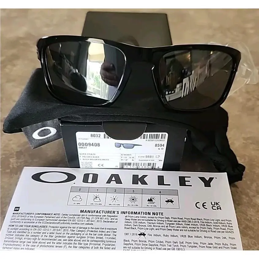 Oakley Sliver Stealth 9408-05 Prizm Black Polarized Sunglasses