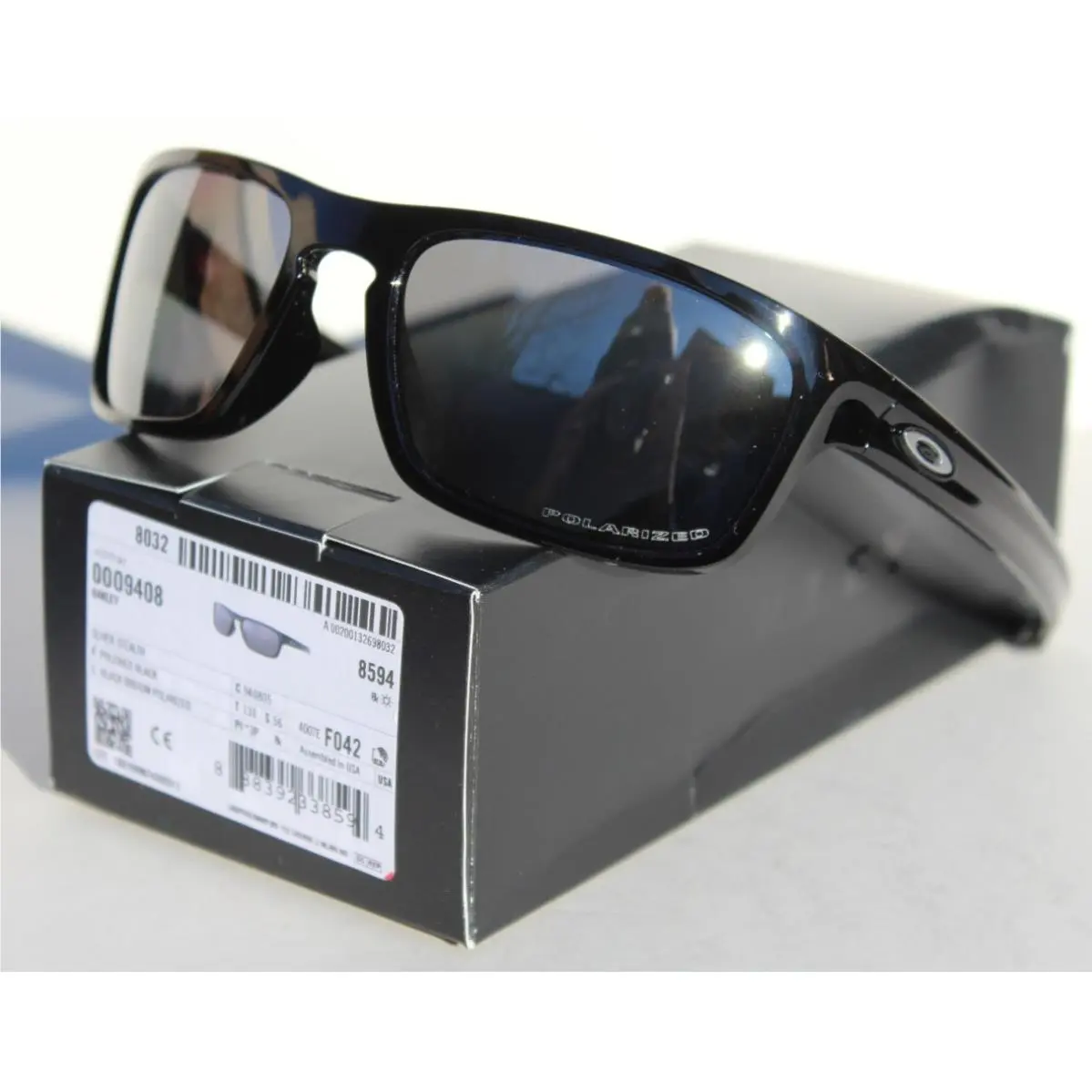 Sliver Stealth Polarized Sunglasses Black/black Iridium OO9408-05 Rare by Oakley